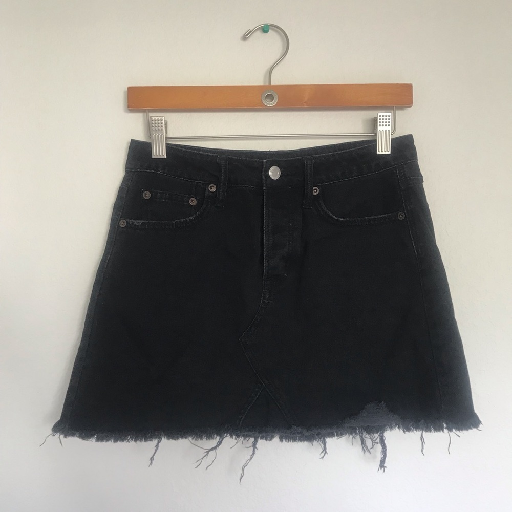 Denim mini skirt